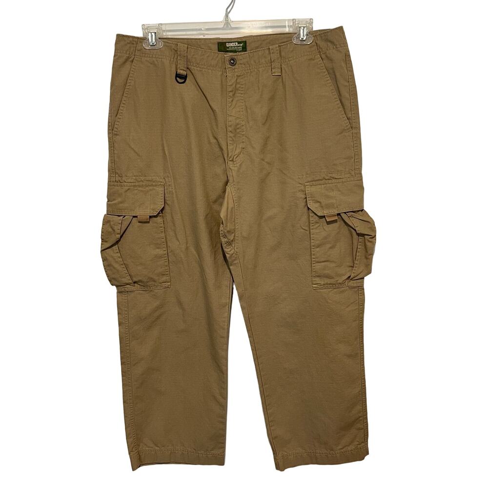 Gander MTN. Cargo Pants Men’s 38x30 Khaki Ripstop Hiking Outdoor Gorpcore Beige